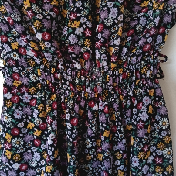 H&M Floral Side Bow Fully-lined Girls Dress - Picture 2 of 9